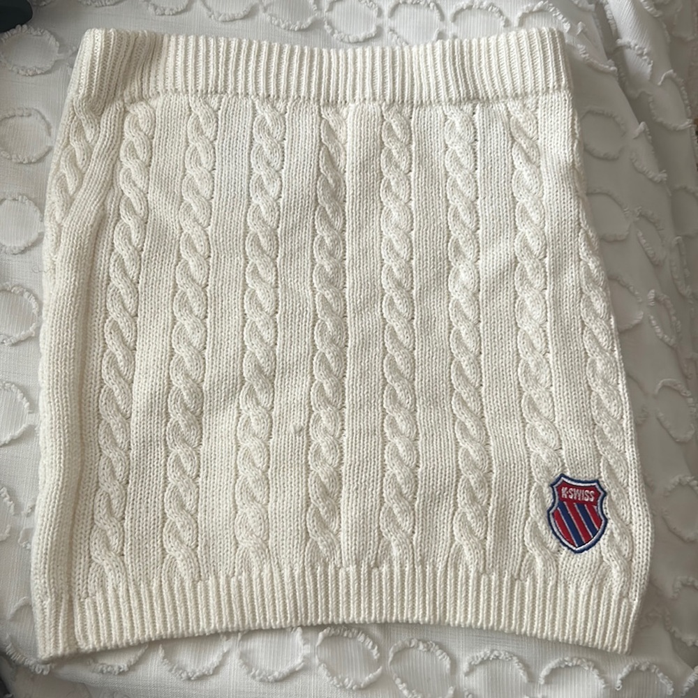 K-Swiss cable knit skirt